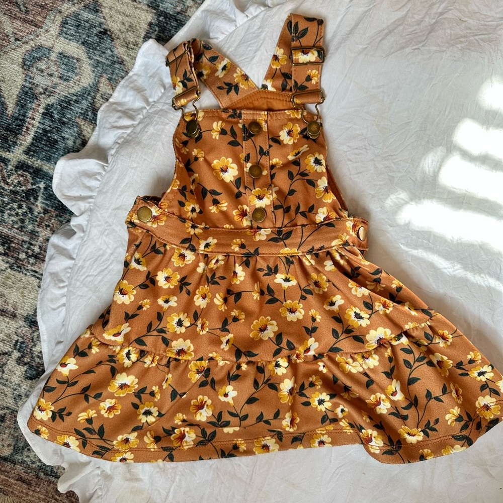 2T Overall Dress. Like new!